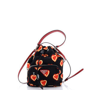 Prada Small Drawstring Bucket Bag